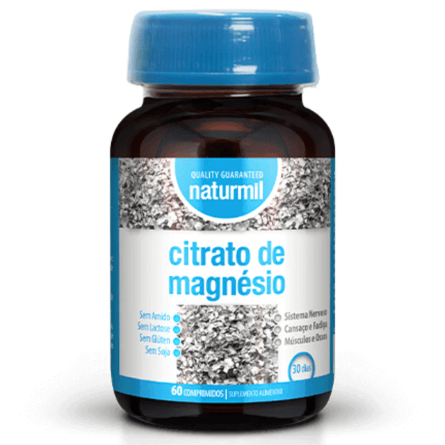 Citrato de Magnésio, 60 Comprimidos, Naturmil - Plan de Vita - Vitaminas e Minerais - Health Store