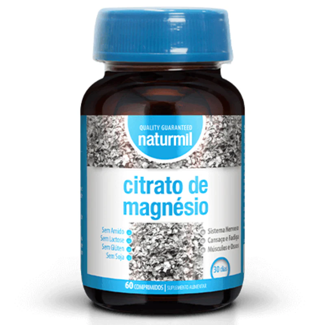 Citrato de Magnésio, 60 Comprimidos, Naturmil