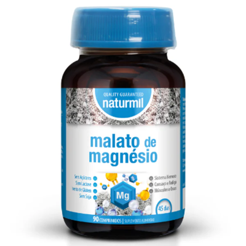 Malato de Magnésio, 90 Comprimidos, Naturmil